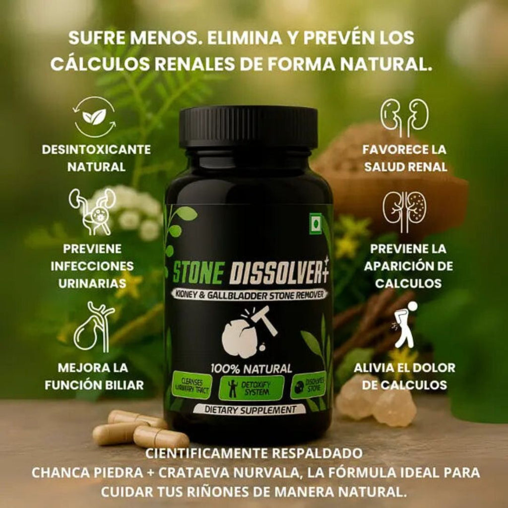 STONE DISSOLVER – La Fórmula Natural Que Disuelve Cálculos Renales y Vesiculares 🌿