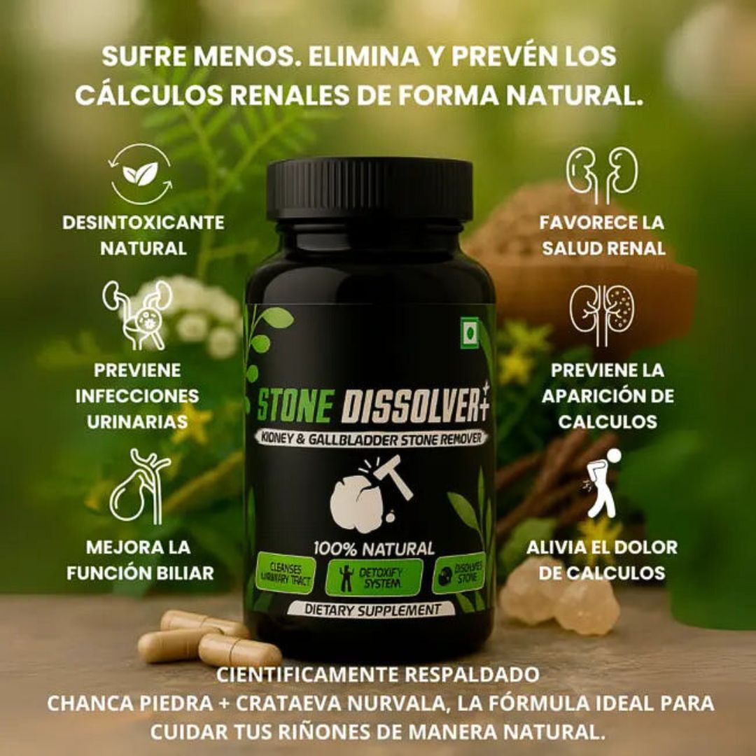STONE DISSOLVER – La Fórmula Natural Que Disuelve Cálculos Renales y Vesiculares 🌿