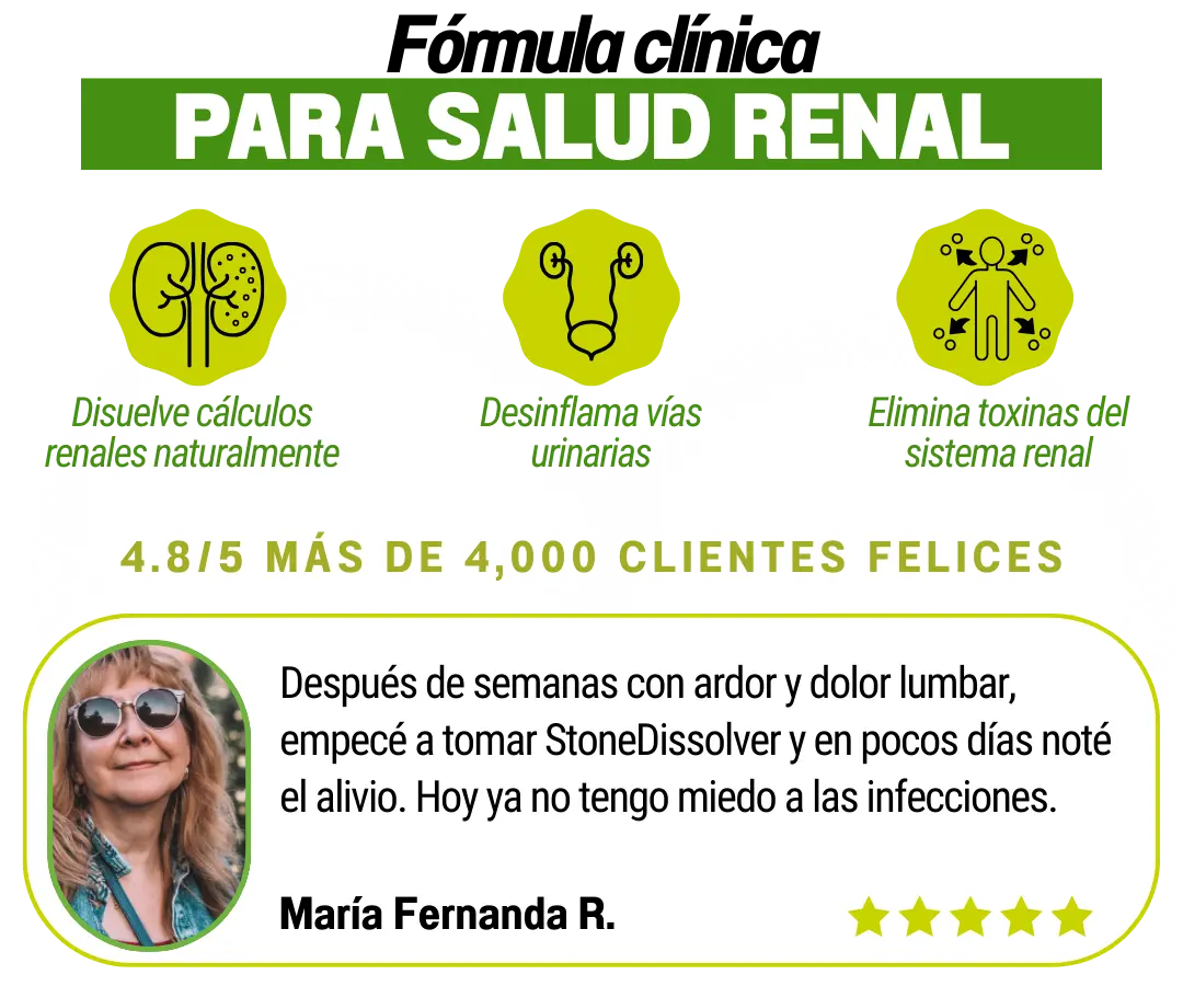 STONE DISSOLVER – La Fórmula Natural Que Disuelve Cálculos Renales y Vesiculares 🌿